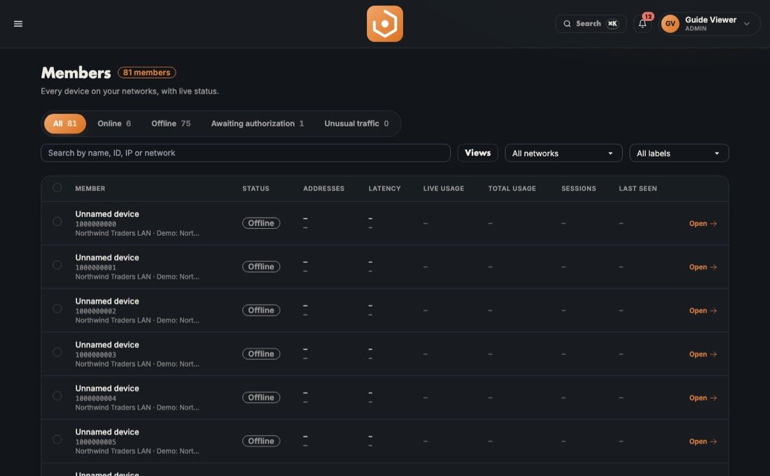 ZTScope member options