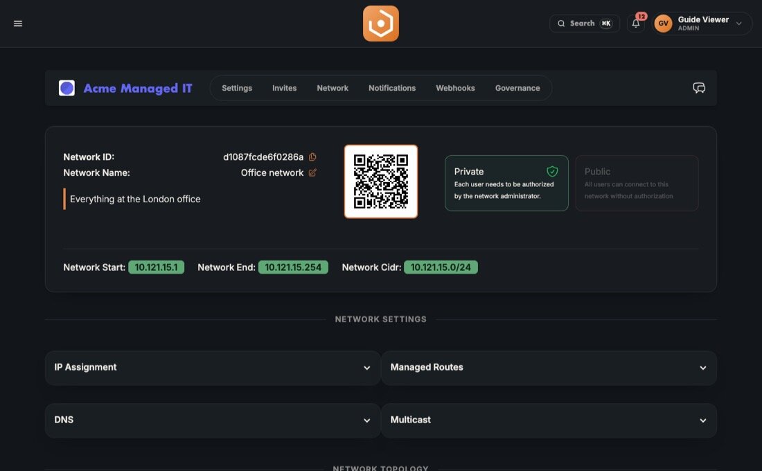 ZTScope network page